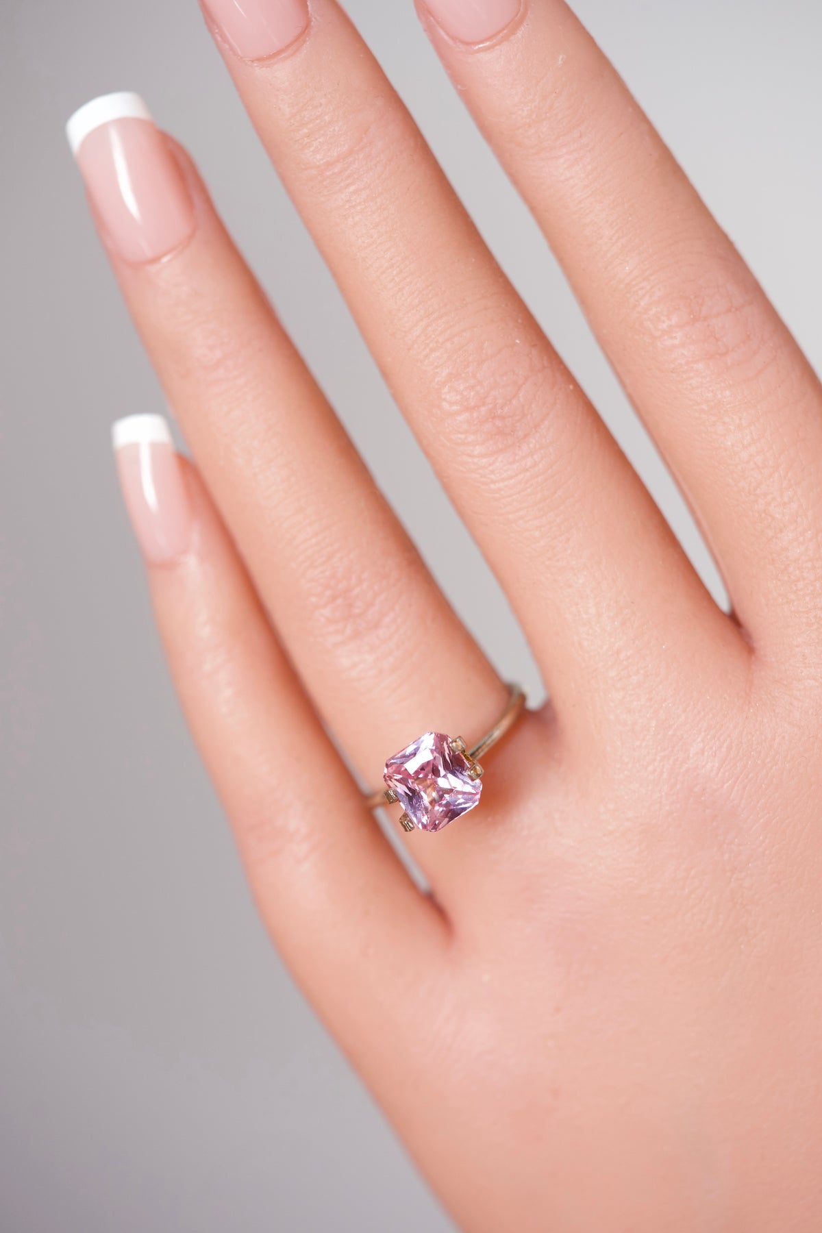 3.14 ct Cherry Blossom Pink Sapphire GIA Certified Heated Radiant Cut Gemstone
