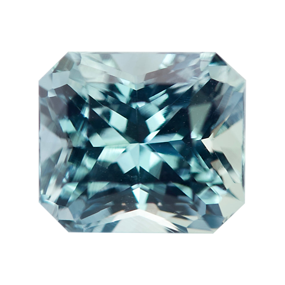 3.02 ct Mint Blue Sapphire GIA Certified Unheated Radiant Cut Gem