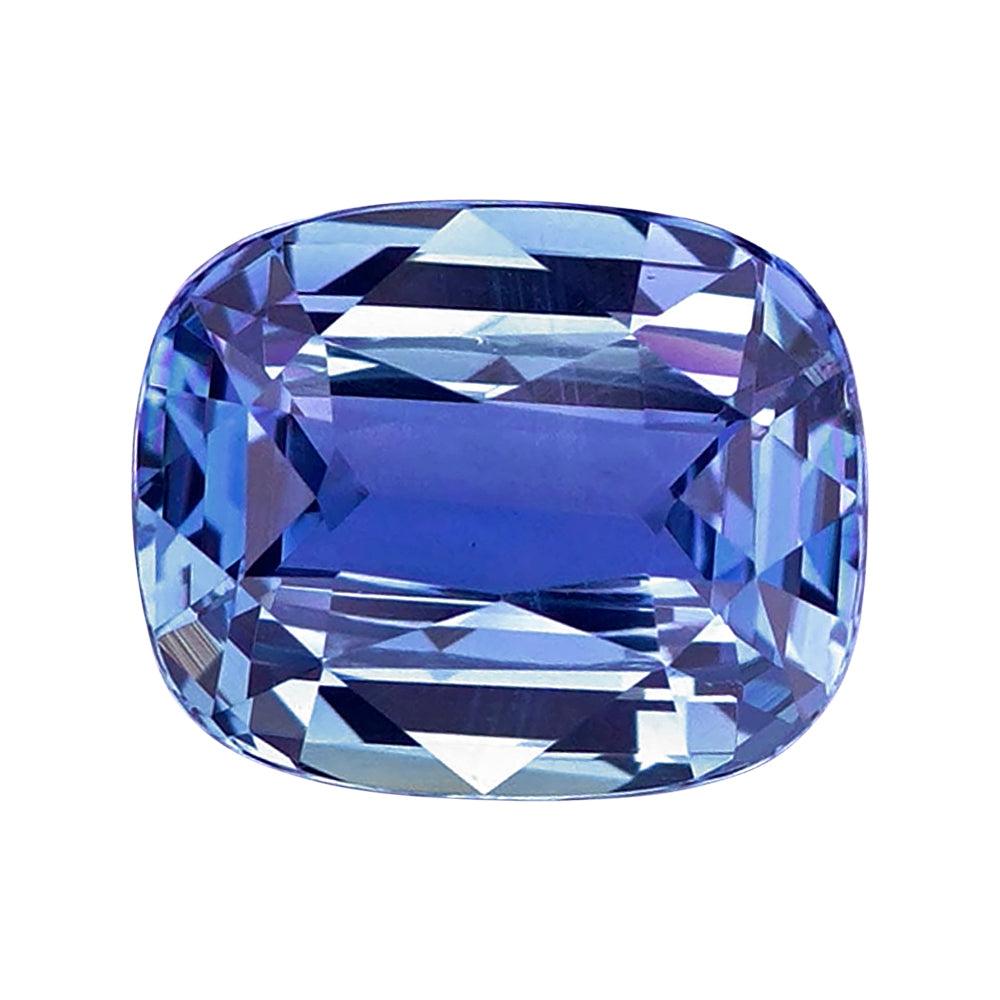 2.58 ct Vivid Medium Blue Sapphire GIA Certified Unheated Cushion Cut Gemstone