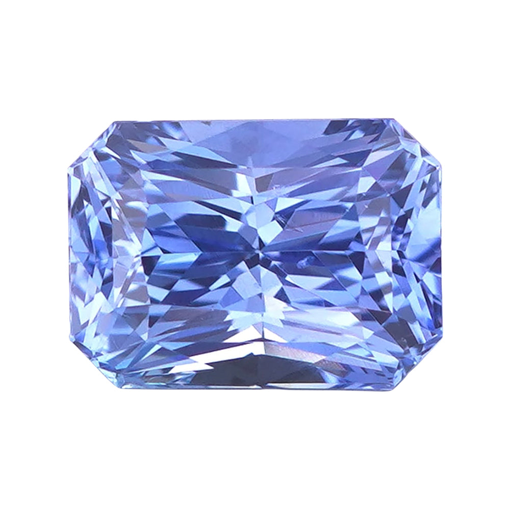 2.53 ct Medium Cornflower Blue Sapphire GIA Certified Unheated Radiant Cut Gem