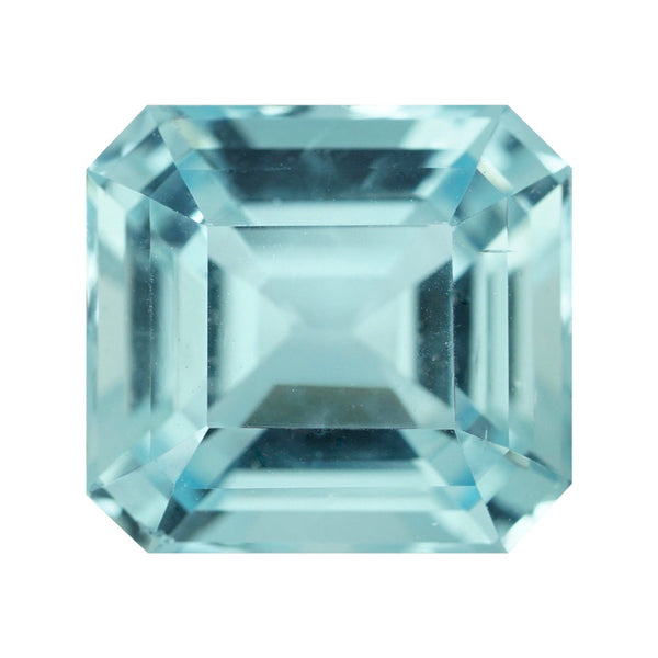 2.25 ct Seafoam Blue Aquamarine Square Cut | Natural Blue