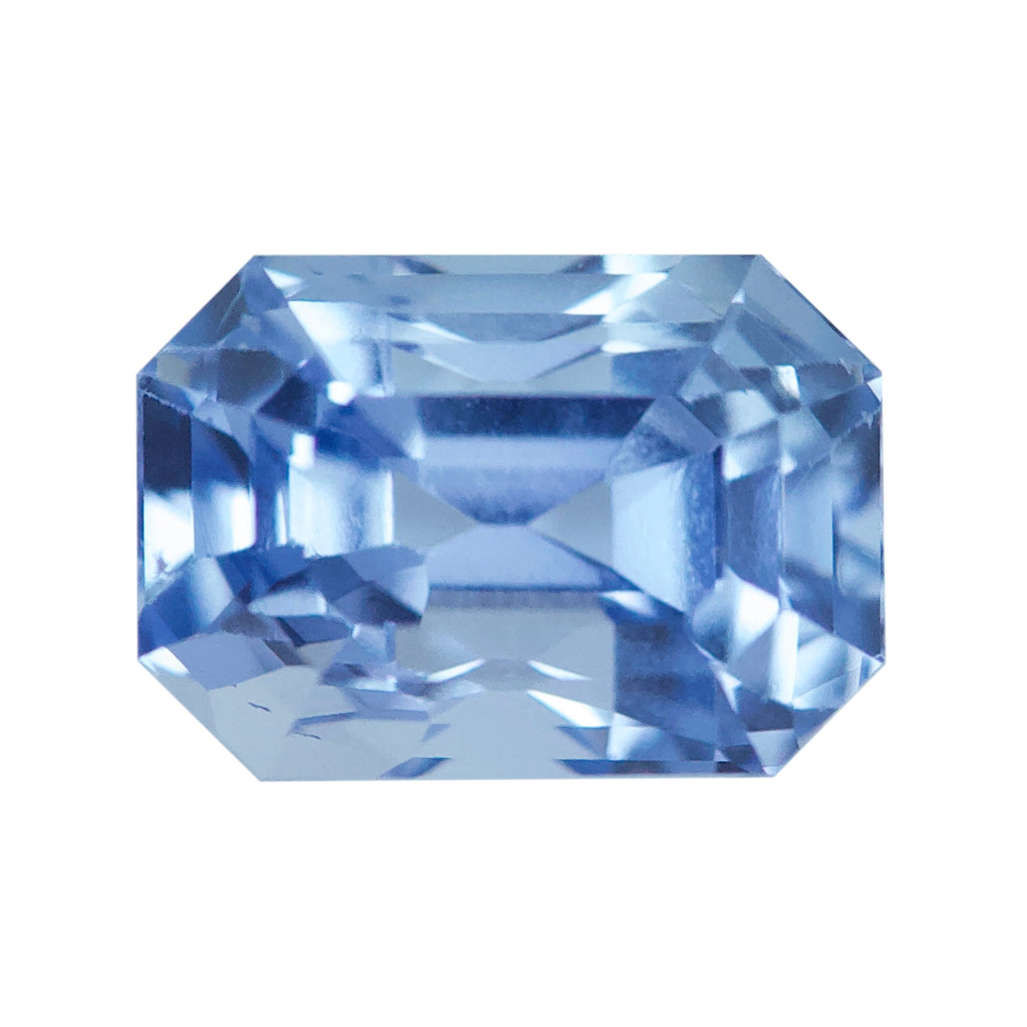 2.01 ct Blue Sapphire Emerald Cut Natural Unheated Gemstones