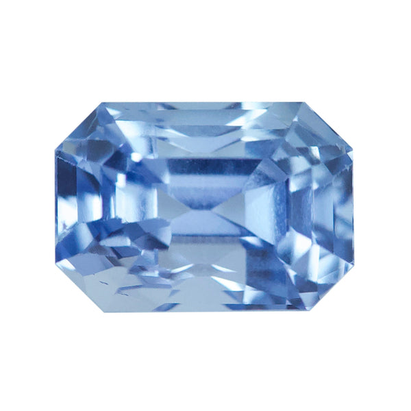 2.01 ct Blue Sapphire Emerald Cut Natural Unheated