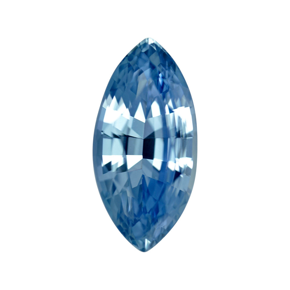 5.42 ct Blue Sapphire Marquise Natural Unheated