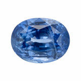 5.16 ct Cornflower Blue Oval Ceylon Sapphire Unheated GIA Certified