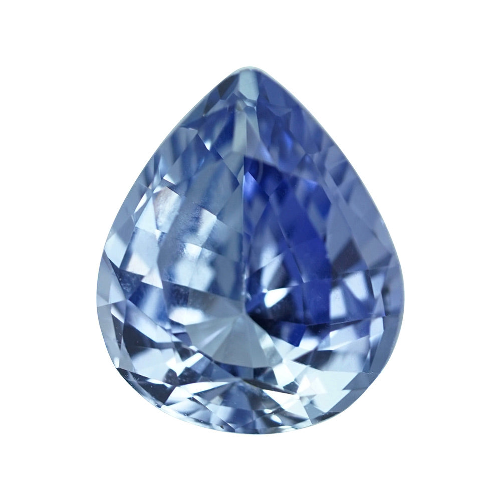 3.44 ct Blue Sapphire	Pear Natural Unheated Gems