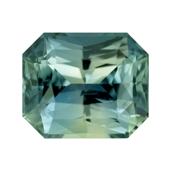 2.53 ct Parti Sapphire Radiant Cut Natural Unheated