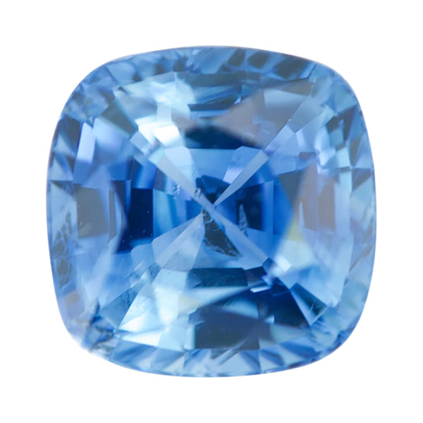 2.02 ct Blue Cushion Sapphire Heated Gem