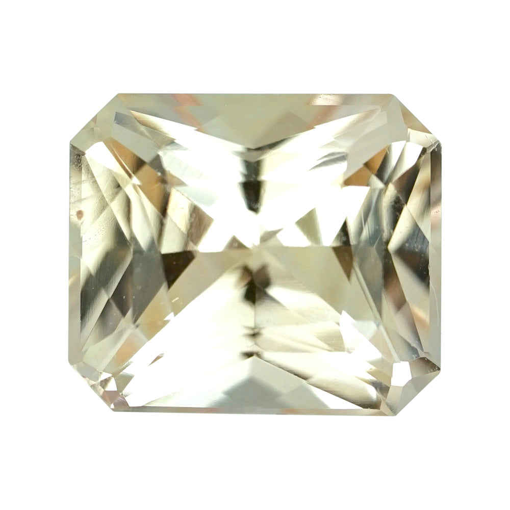 2.09 ct Champagne Peach Sapphire Radiant Cut Natural Unheated