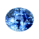 5.30 ct Vivid Medium Blue Sapphire Oval Heated GIA Certified