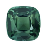 1.73 ct Green Sapphire Cushion Cut Natural Unheated