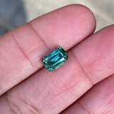 2.09 ct Teal Blue Green Tourmaline Cushion Cut Natural Gems