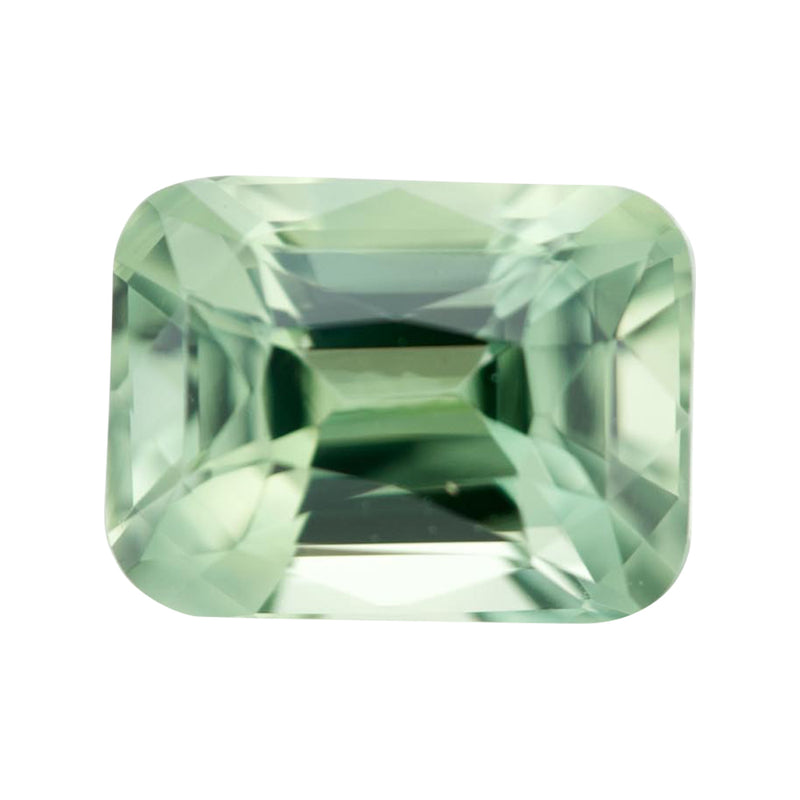 1.71 ct Mint Green Sapphire Cushion Natural Unheated Madagascar