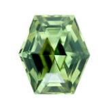 1.78 ct Madagascar Green Sapphire Hexagon Cut Natural Unheated