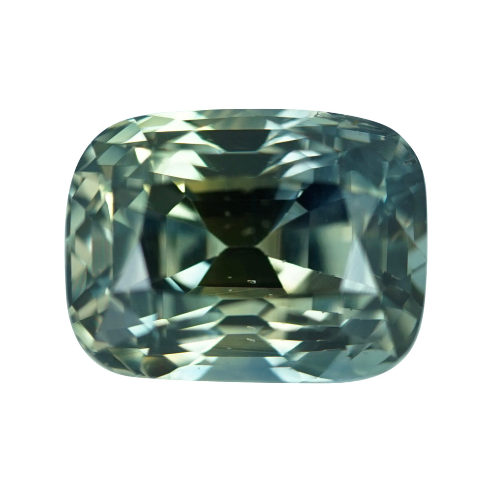 2.54 ct Green Sapphire Cushion Shape Natural Unheated Gems