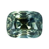 2.54 ct Green Sapphire Cushion Natural Unheated