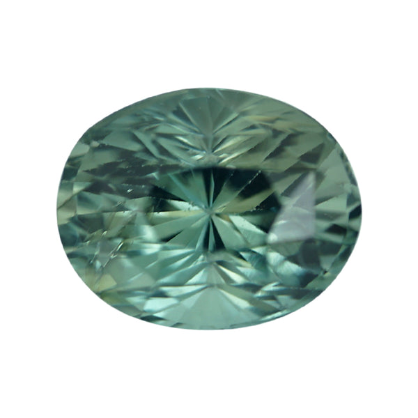 1.56 ct Green Sapphire Oval Natural Unheated