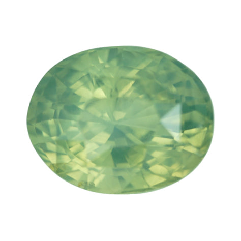 1.52 ct Green Sapphire Oval Natural Unheated