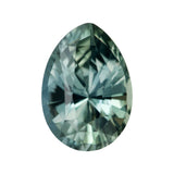 2.56 ct Greenish Grey Sapphire Pear Unheated Natural Gem