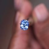 3.06 ct Cornflower Blue Sapphire Cushion Natural Unheated GIA Certified