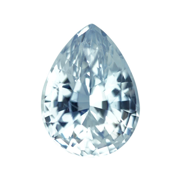 2.10	ct Pastel Blue Sapphire Pear Natural Unheated