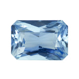 1.57 ct Light Blue Sapphire Radiant Cut Natural Unheated