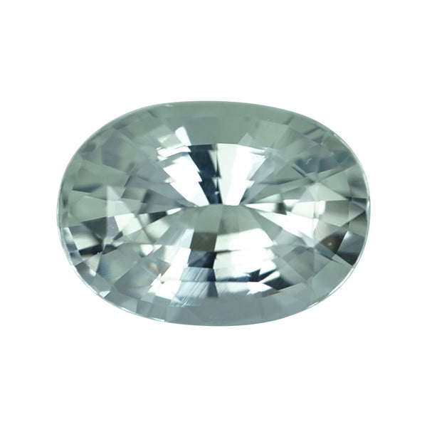 2.66 ct Light Green Sapphire Oval Natural Unheated