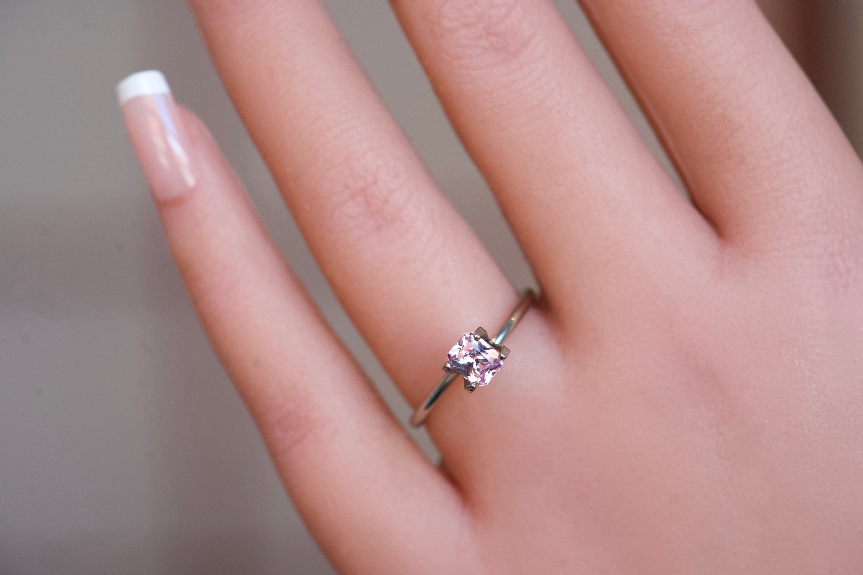 beautiful pink unheated sapphire gemstone