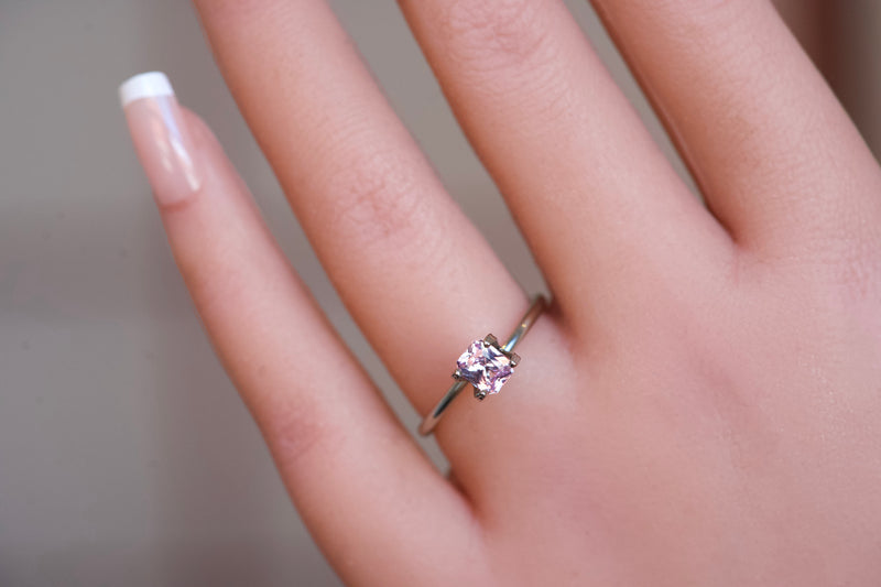 beautiful pink unheated sapphire gemstone