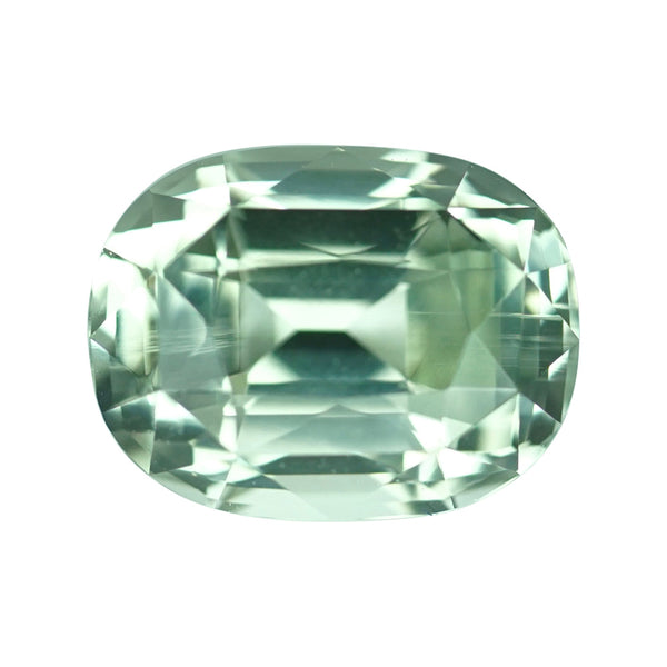 1.56 ct Mint Green Sapphire Cushion Cut Natural Unheated