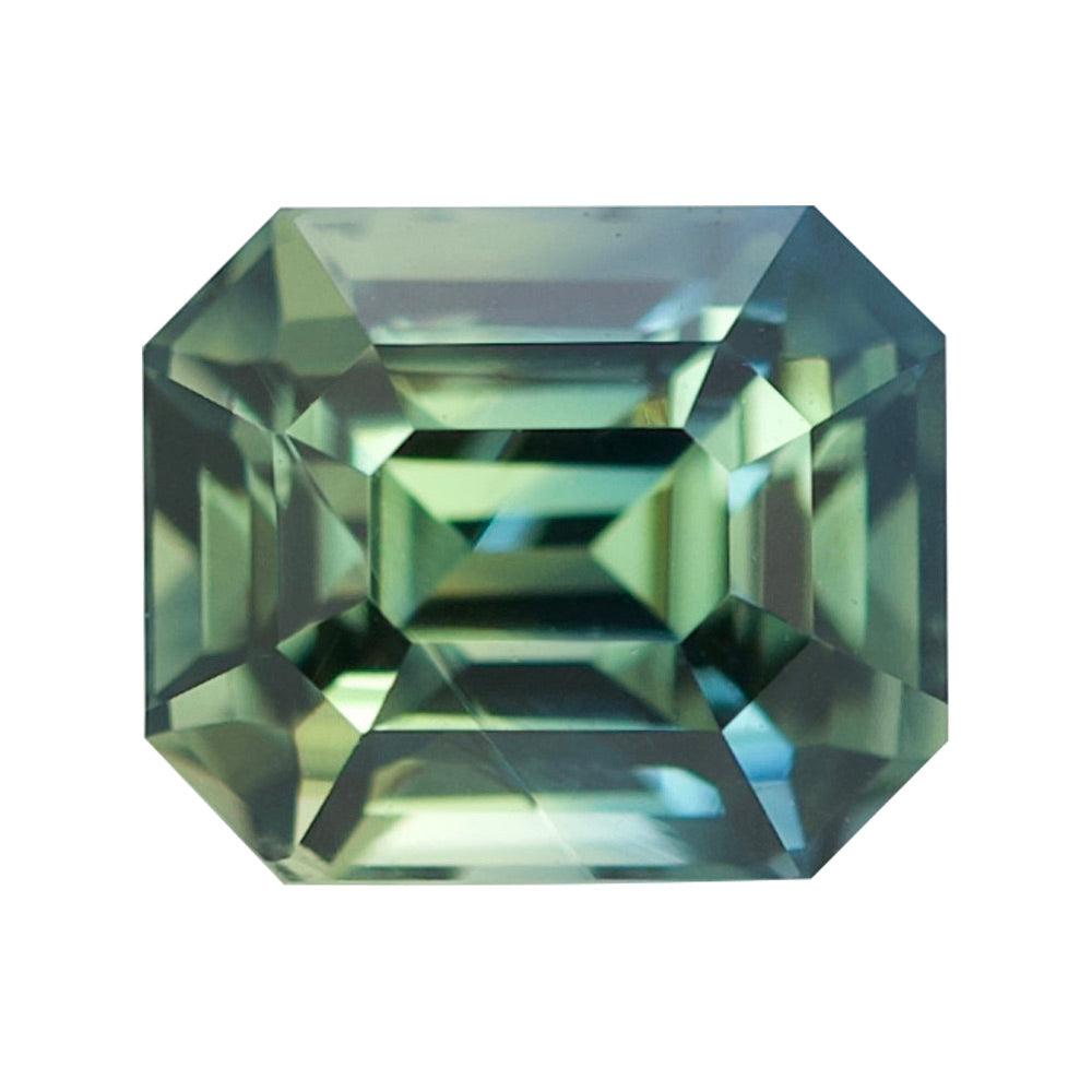 natural madagascar bluish green sapphire 1.10ct