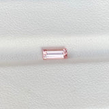 0.41 ct Padparadscha Sapphire Baguette Cut Natural Heated