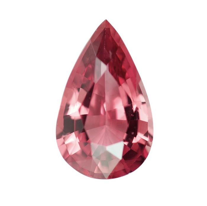 1.08 ct Padparadscha Sapphire Madagascar Pear Cut - Natural Heated