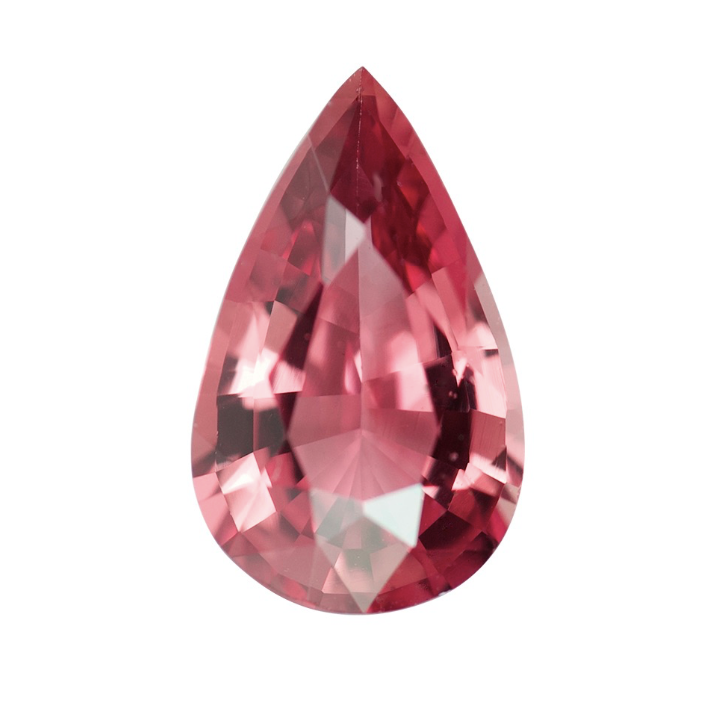 1.08 ct Padparadscha Sapphire Madagascar Pear Cut Natural Heated