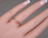 0.59 ct Oval cut Padparadscha Sapphire Gemstone