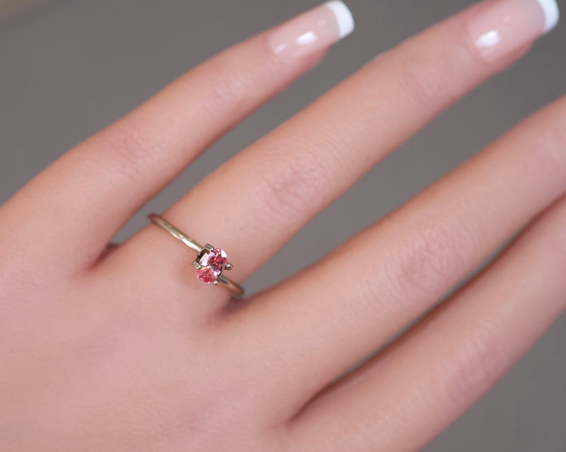 0.59 ct Oval cut Padparadscha Sapphire Gemstone