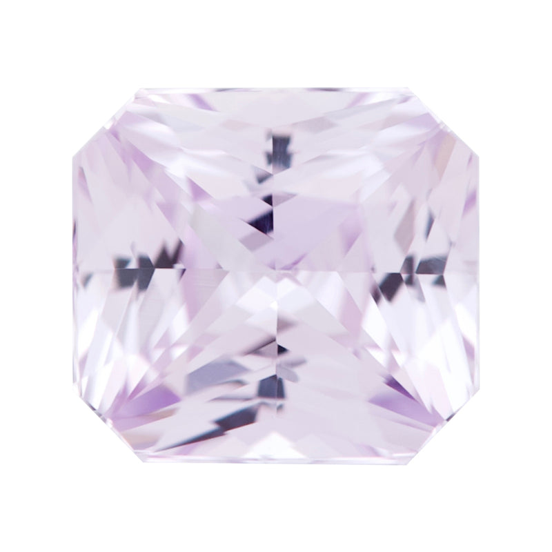 Violetish Pink Radiant Cut Ceylon Sapphire Unheated Gem