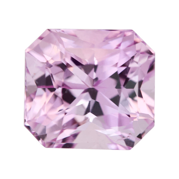 2.06 ct Violetish Pink Sapphire Radiant Cut Natural Unheated Sri Lanka