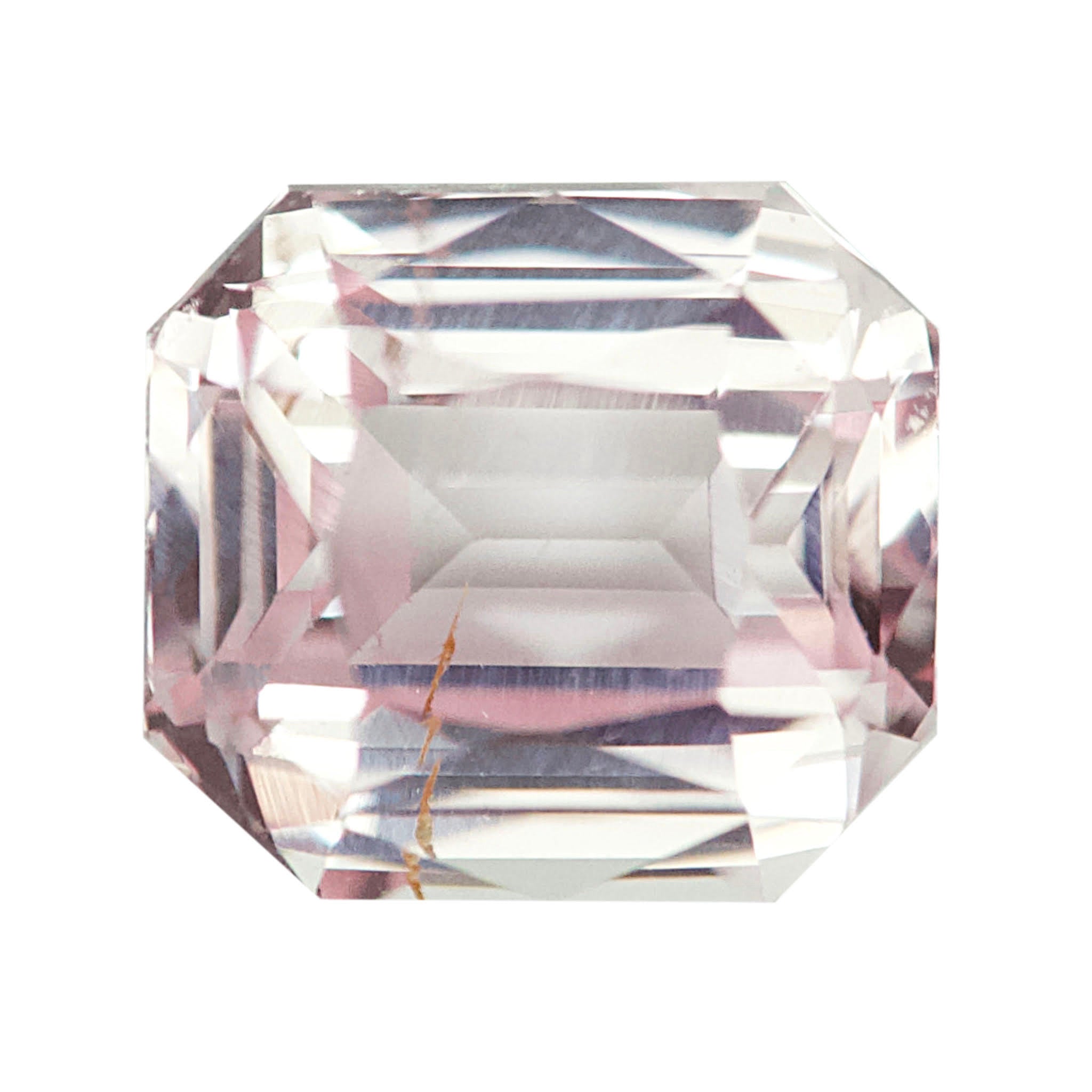 1.13 ct Peach Pink Sapphire Radiant Cut Natural Unheated