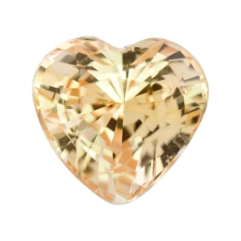 2.20 ct Pinkish Yellow Ceylon Sapphire Heart Unheated