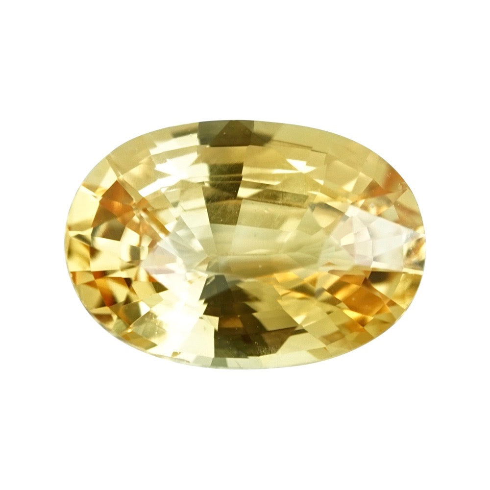 1.54 ct Apricot Sapphire Oval Natural Heated yellow gemstones