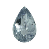 1.68 ct Silver Grey Sapphire Pear Natural Unheated