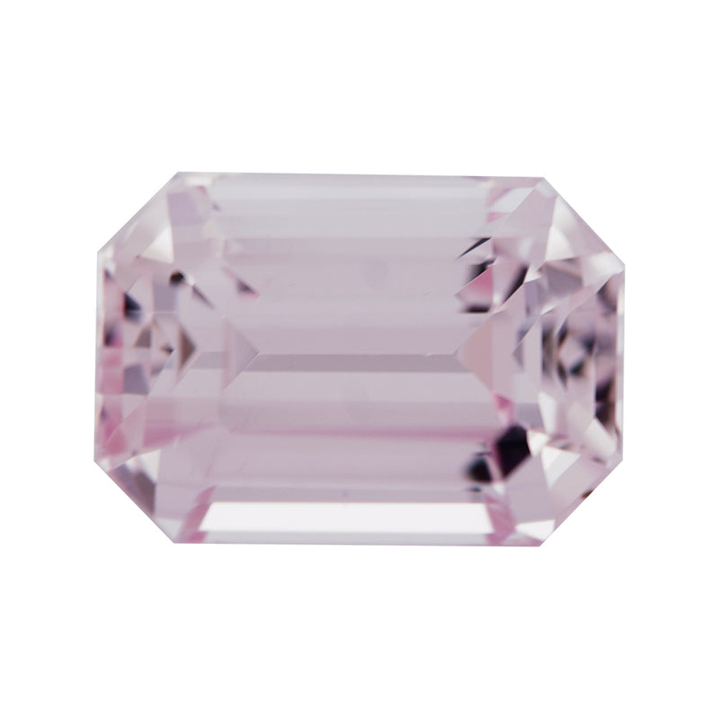 Pink Emerald Cut Ceylon Sapphire Unheated Gem