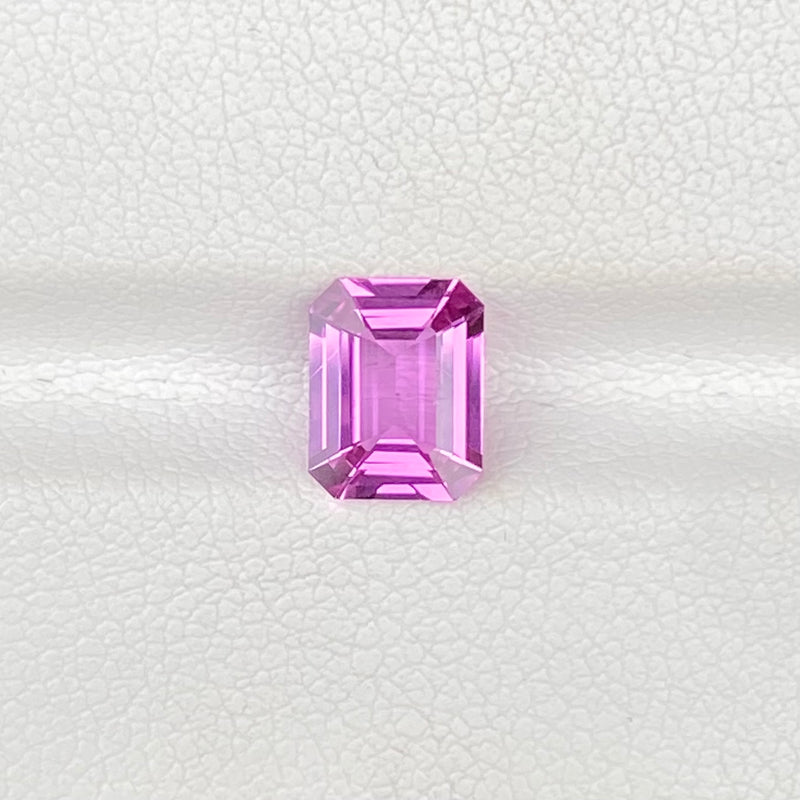 1.52 ct Pink Sapphire Emerald Cut Natural Unheated