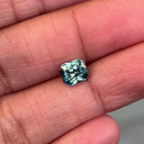 1.65	ct Teal Sapphire Radiant Cut Natural Heated Gems