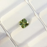 2.16 ct Green Sapphire Square Cut Natural Unheated