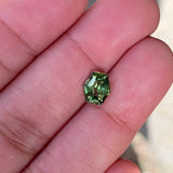 1.78 ct Madagascar Green Sapphire Hexagon Cut Natural Unheated