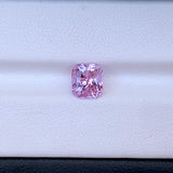 2.06 ct Violetish Pink Sapphire Radiant Cut Natural Unheated Sri Lanka