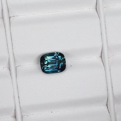 3.06 ct Teal Sapphire Cushion Shape Natural Unheated Gems