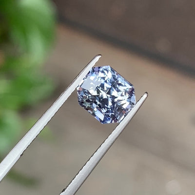 4.00 ct Grey Blue Sapphire Radiant Cut Natural Unheated Gems
